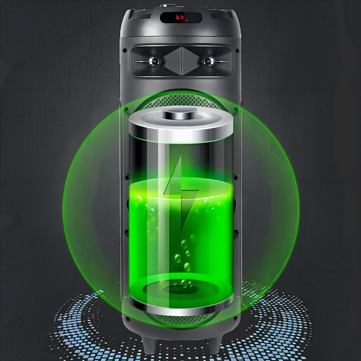 Parlante Profesional Torre De Sonido Bt Sonivox Vs-ss2590 Color Negro 110V/220V