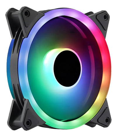 Ventilador Fan Cooler 120mm. Caja Pc Gamer / Luz Led Rainbow