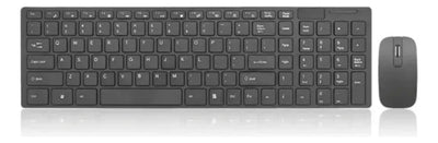 Combo Teclado Y Mouse Inalambrico K06 Teclado Negro