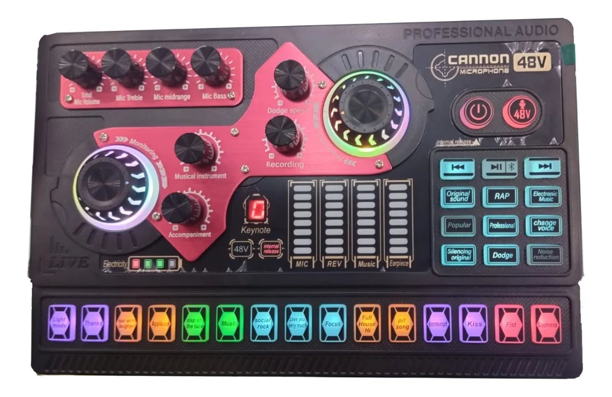 Mixer / Mezclador / Tarjeta De Sonido Bluetooth Inalámbrico
