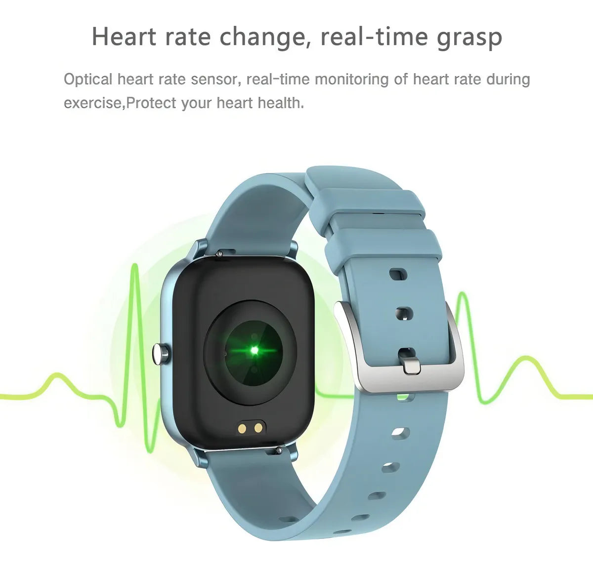 Smartband Colmi P Series P8 display de 1.69" con correa de silicona - color black