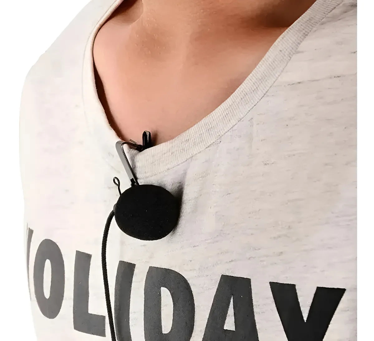 Microfono Manos Libres Clip Celular Gamer Blogger Telefono Color Negro