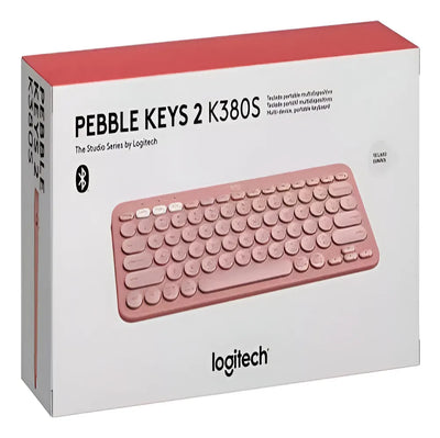 Teclado Y Mouse Logitech Pebble 2 K380s + M350s Rosado Mouse Rosa Teclado Rosa