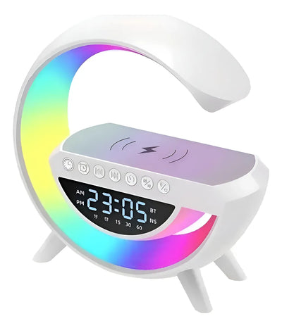 Parlante BT 3401 portátil con bluetooth blanca