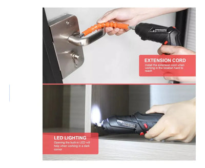 Destornillador Inalambrico Electrico 47 En 1 Recargable - Negro