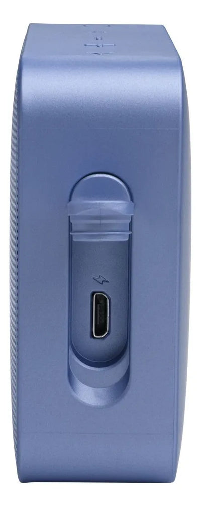 Parlante JBL Go Essential portátil con bluetooth waterproof azul acero