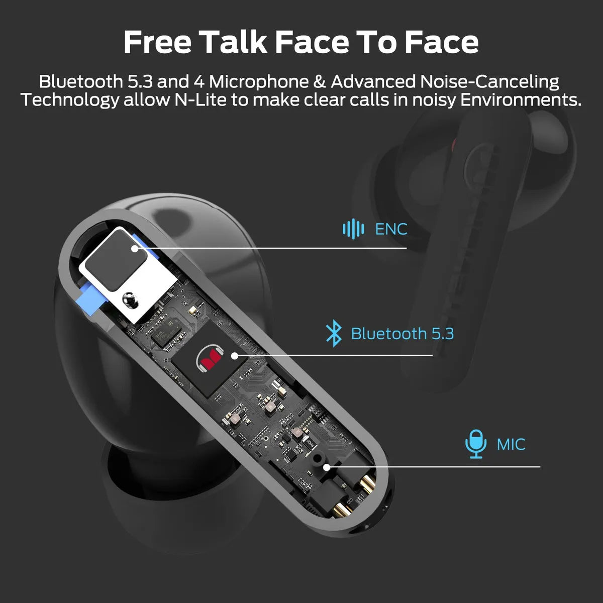 Producto Generico - Monster N-lite Clear Talk - Auriculares. Color Negro
