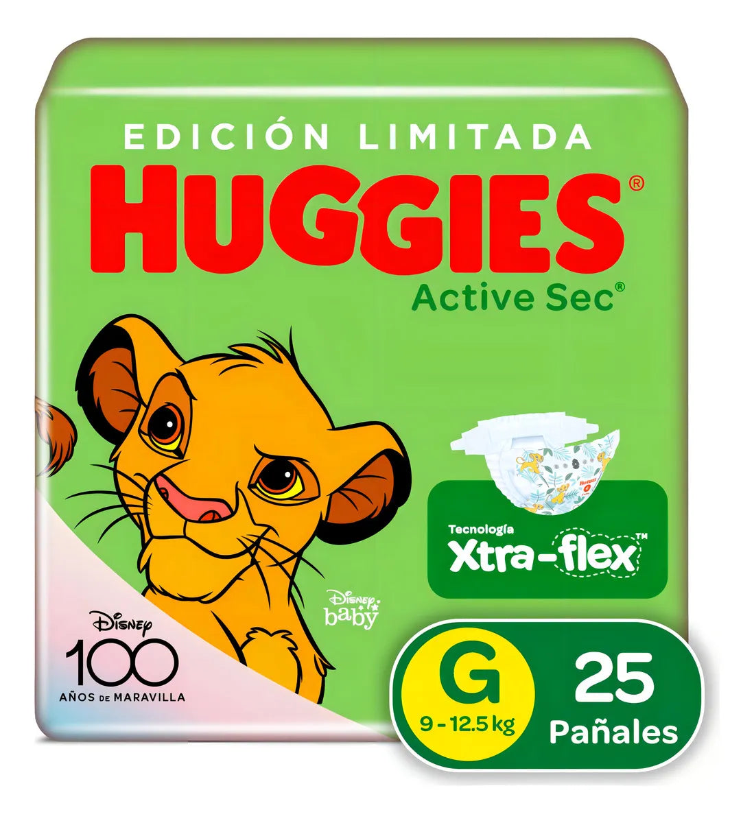 Pañales Huggies Activ Sec 3g 25 - Unidad Tamaño Grande (G)
