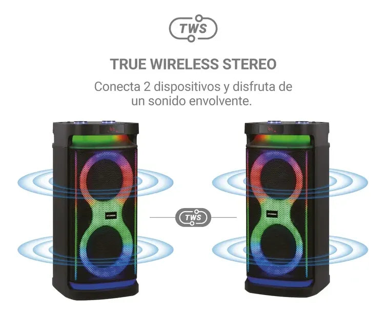 Parlante Hyundai Hyspbt22 150 Watz Negro