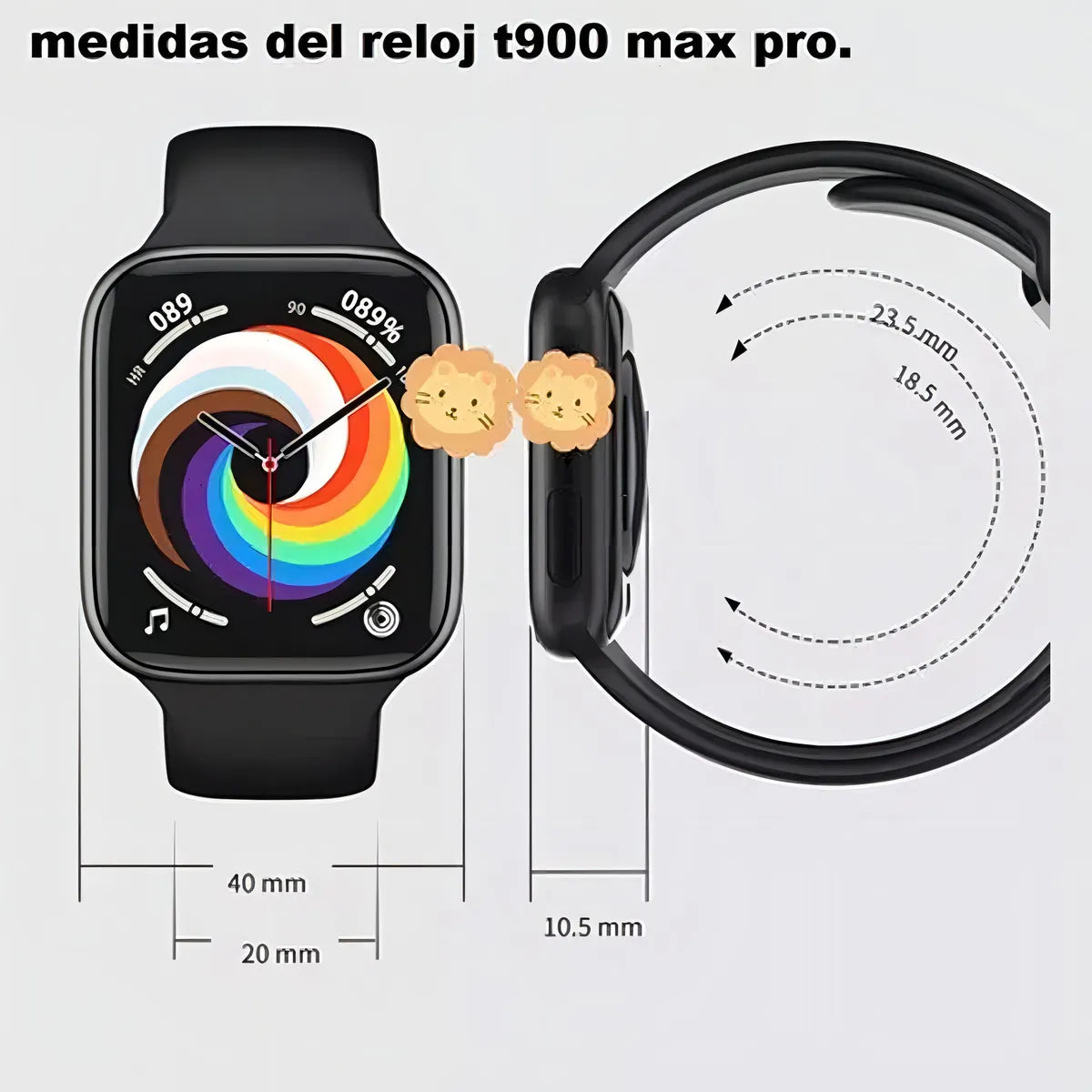 SmartWatch T900 Pro Max Color Negro