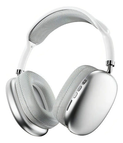 Auriculares Inalámbricos De Diadema Con Micrófono Bluetooth 400mah Plateado Diadema Xx Algodón Acolchado Orejeras Transpirables Rotación Libre