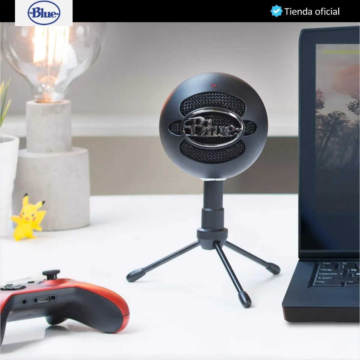 Blue Snowball Ice, Micrófono Usb Para Streaming / Grabación Gloss Black