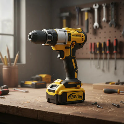 Combo Taladro + Pulidora Inalámbrico Brushless 128v - Amarillo - 50-60 Hz