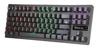 Teclado Gamer Xtrike Me Mecanico 7 Colores Pc Qwerty Gaming Teclado Negro Idioma Inglés US