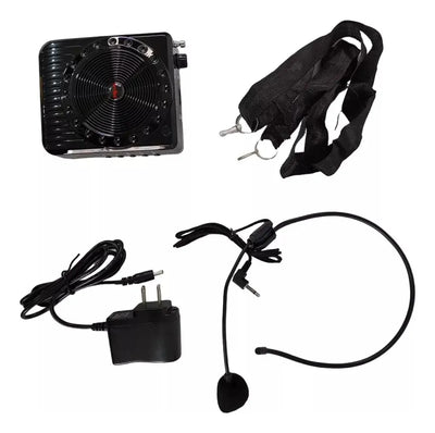 Parlante Portátil Micrófono Amplificador Bluetooth Radio Sd