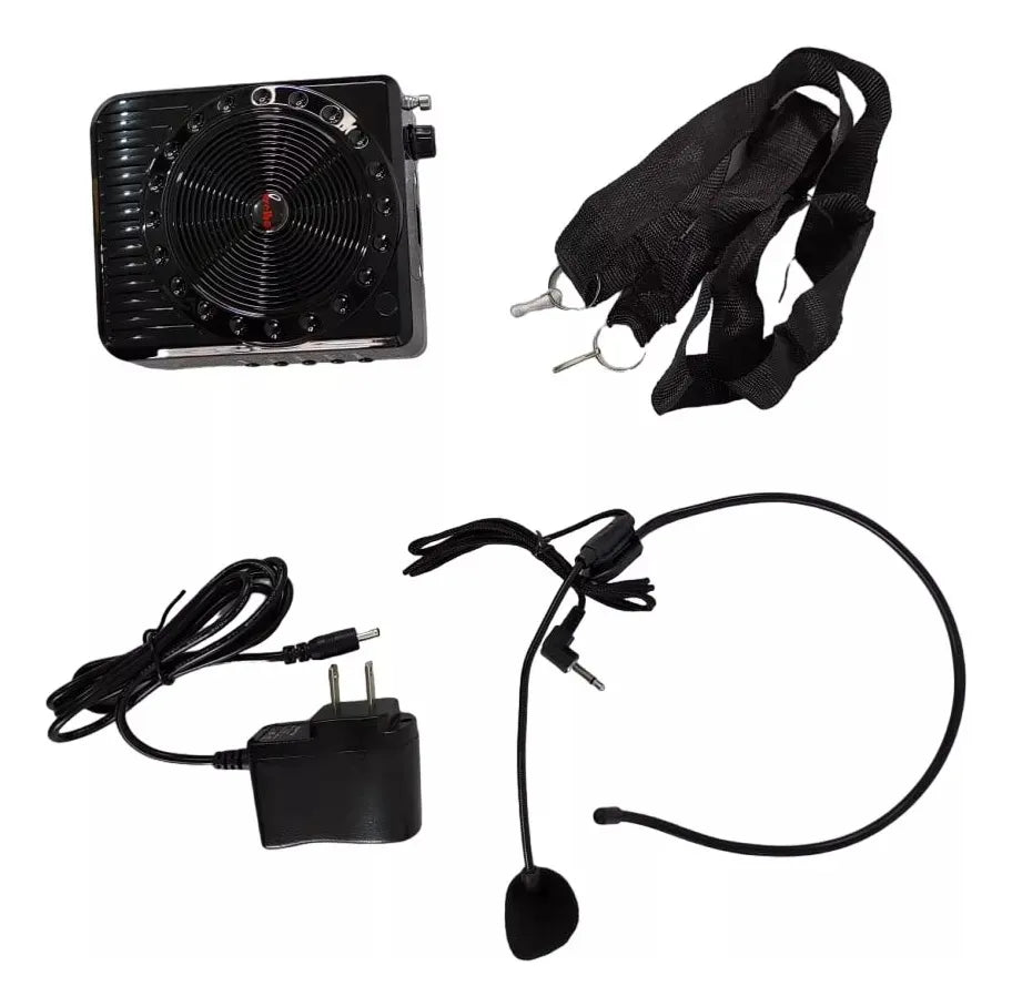 Parlante Portátil Micrófono Amplificador Bluetooth Radio Sd
