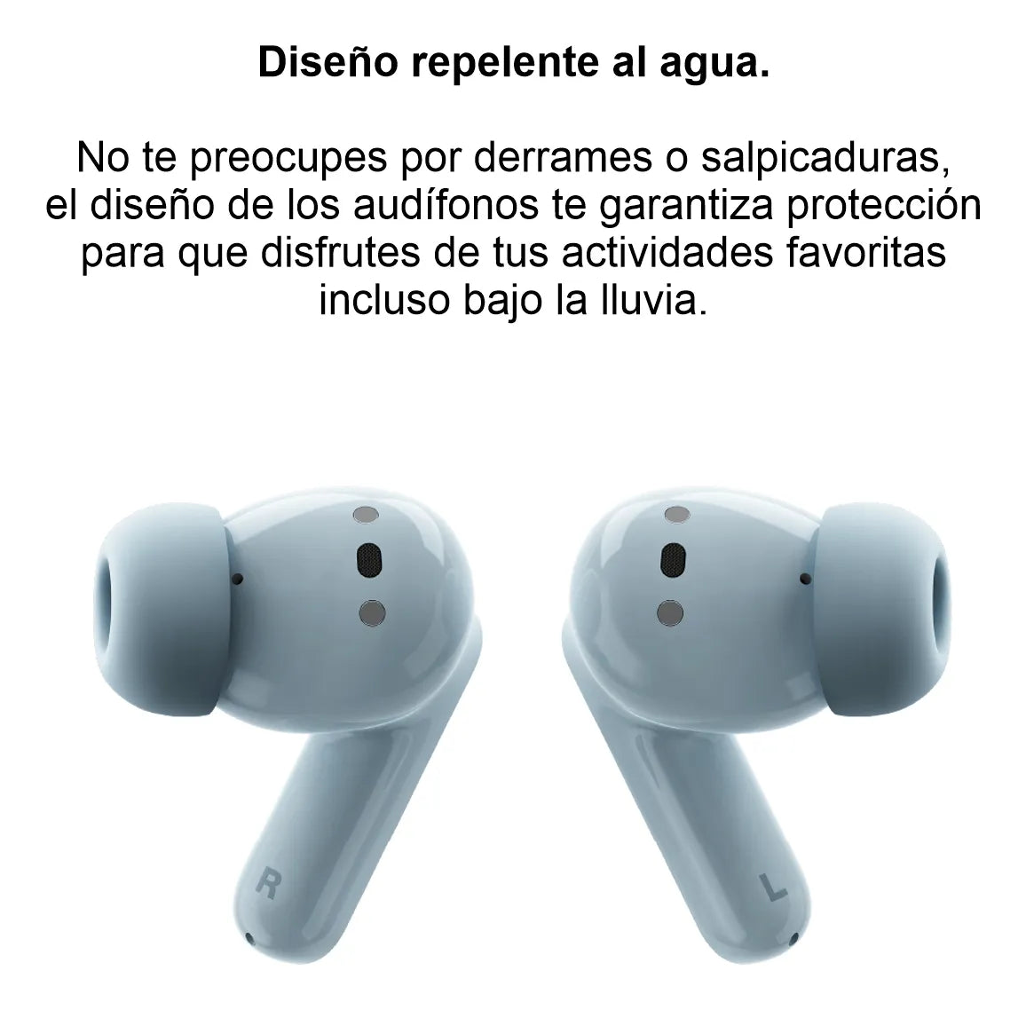 Auriculares Motorola Moto Buds Bluetooth 5.3 Celeste Ilusion