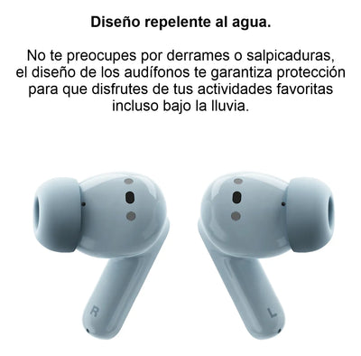 Auriculares Motorola Moto Buds Bluetooth 5.3 Celeste Ilusion