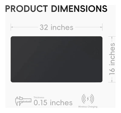 Mouse Pad Ultra Silencioso Con Carga Inalámbrica