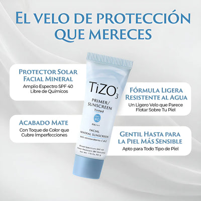Protector Solar Tizo 3 Mineral Con Coloración Fact