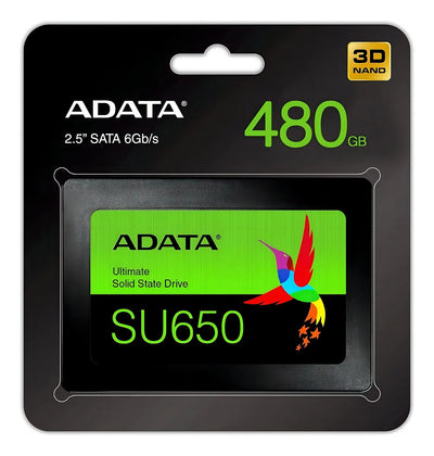 Disco sólido interno Adata Ultimate SU650 ASU650SS-480GT-R 480GB negro
