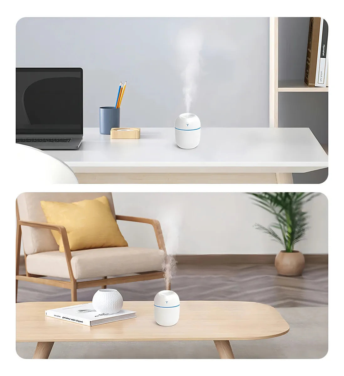 Humidificador Atomizador Difusor De Aroma Led + Esencia Color Colores