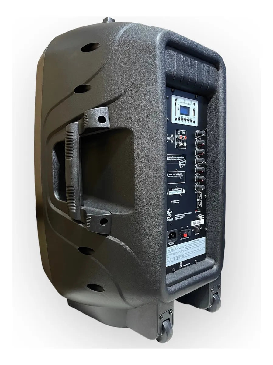 Cabina Activa Recargable American Sound 15pulgadas + Mic