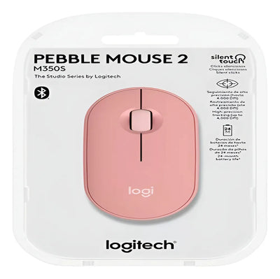 Teclado Y Mouse Logitech Pebble 2 K380s + M350s Rosado Mouse Rosa Teclado Rosa