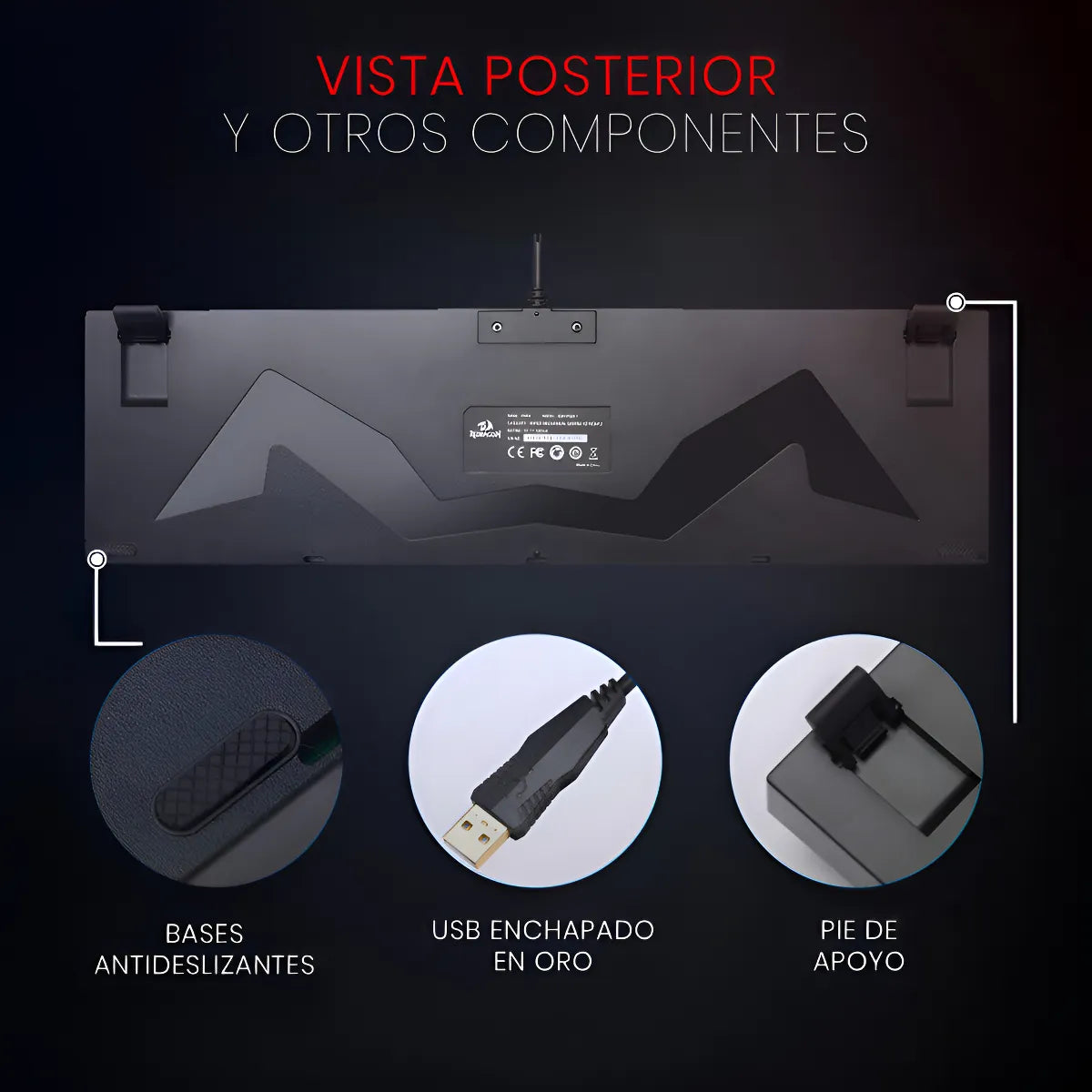 Teclado Gamer Mitra K551-rgb Negro Español Alámbrico