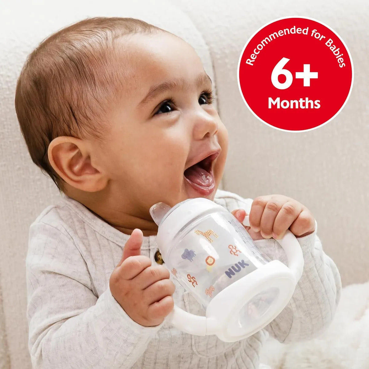 Vaso Nuk Entrenador 5 Onzas * Animales / Boquilla Blanda Blanco