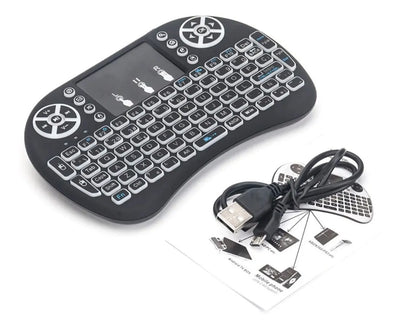 Teclado Control Remoto Air Mouse Para Smart Tv Box Android Negro
