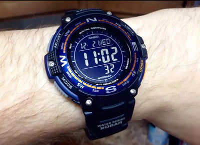 Reloj Casio Sgw100 2b Analógico Digital Brújula Termómetro