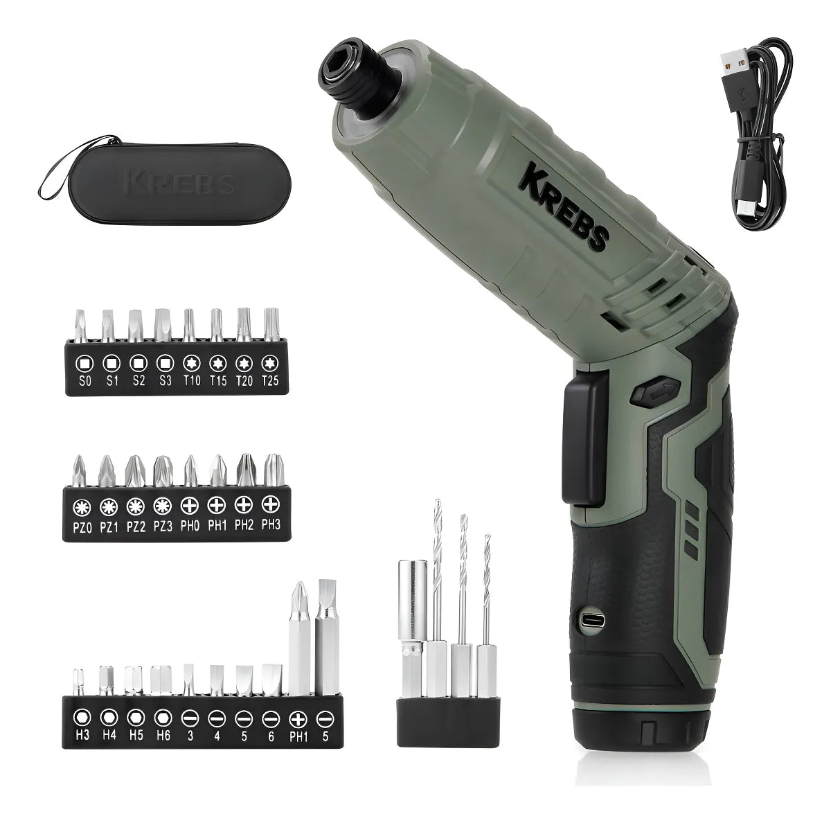 Krebs Destornillador Inalambrico, Destornillador Electrico D