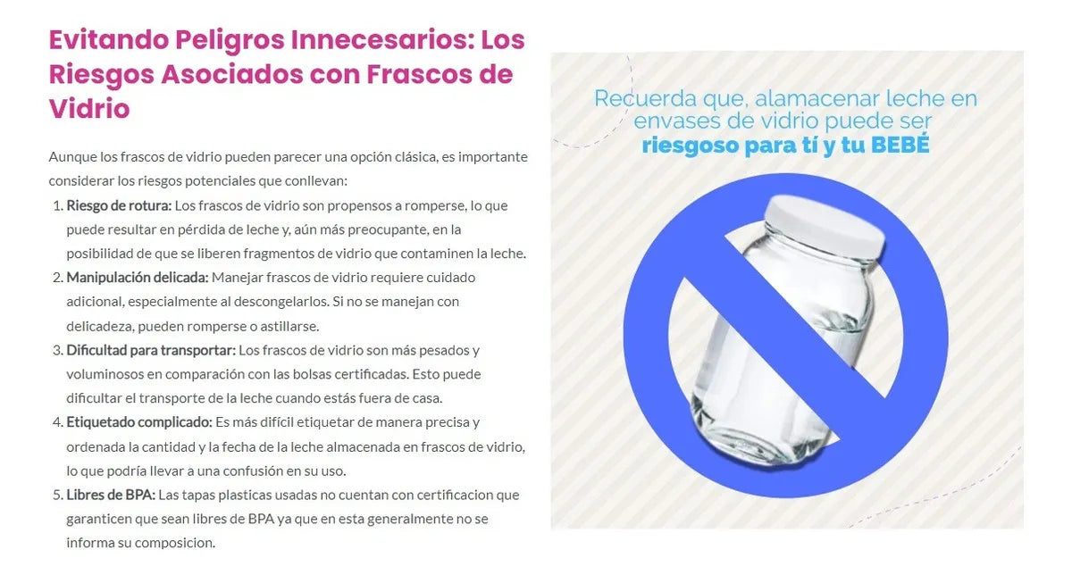 Bolsas Almacenamiento Leche Materna 25 Unidades Mom Purity