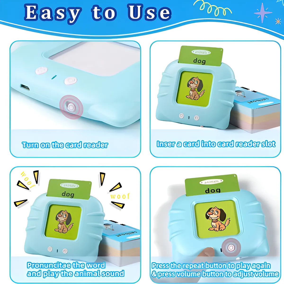 Cardkids Educacional Aprender Inglês 224 Palavras Infantil