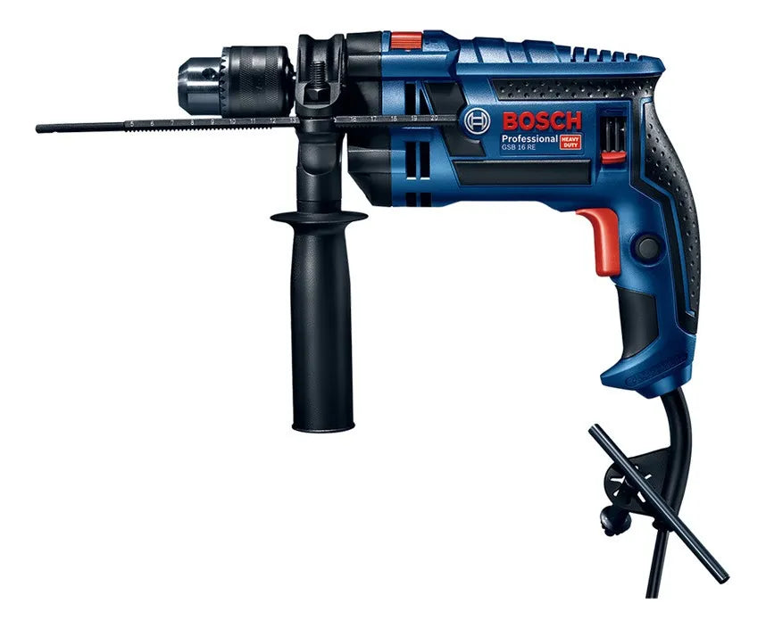Taladro Percutor Bosch 1/2'' 750w Gsb 16 Re + Maletín Azul 60 Hz