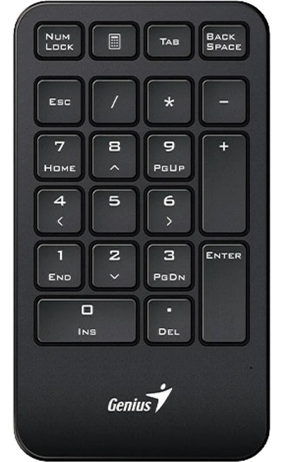 Teclado Numerico Inalambrico Para Pc O Notebook Genius 1000 Teclado Negro Idioma Español Latinoamérica