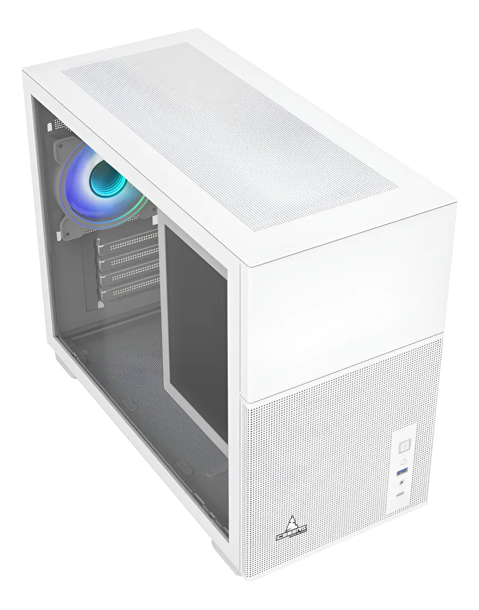 Caja M-atx Iceberg Optical Pro M Color Blanco Pantalla Ips
