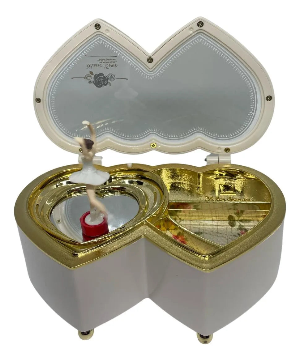 Joyero Caja Musical Regalo Para Dama Mujer Niña Off20% Dorado