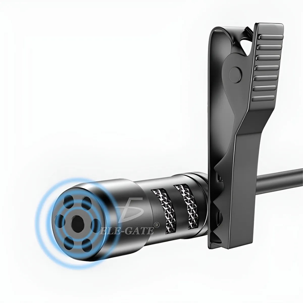 Microfono Manos Libres Clip Celular Gamer Blogger Telefono Color Negro