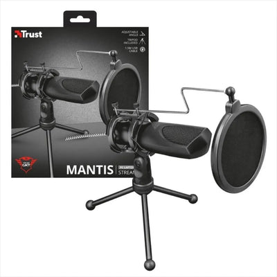 Microfono Trust Gxt 232 Mantis Streaming Usb Color Negro