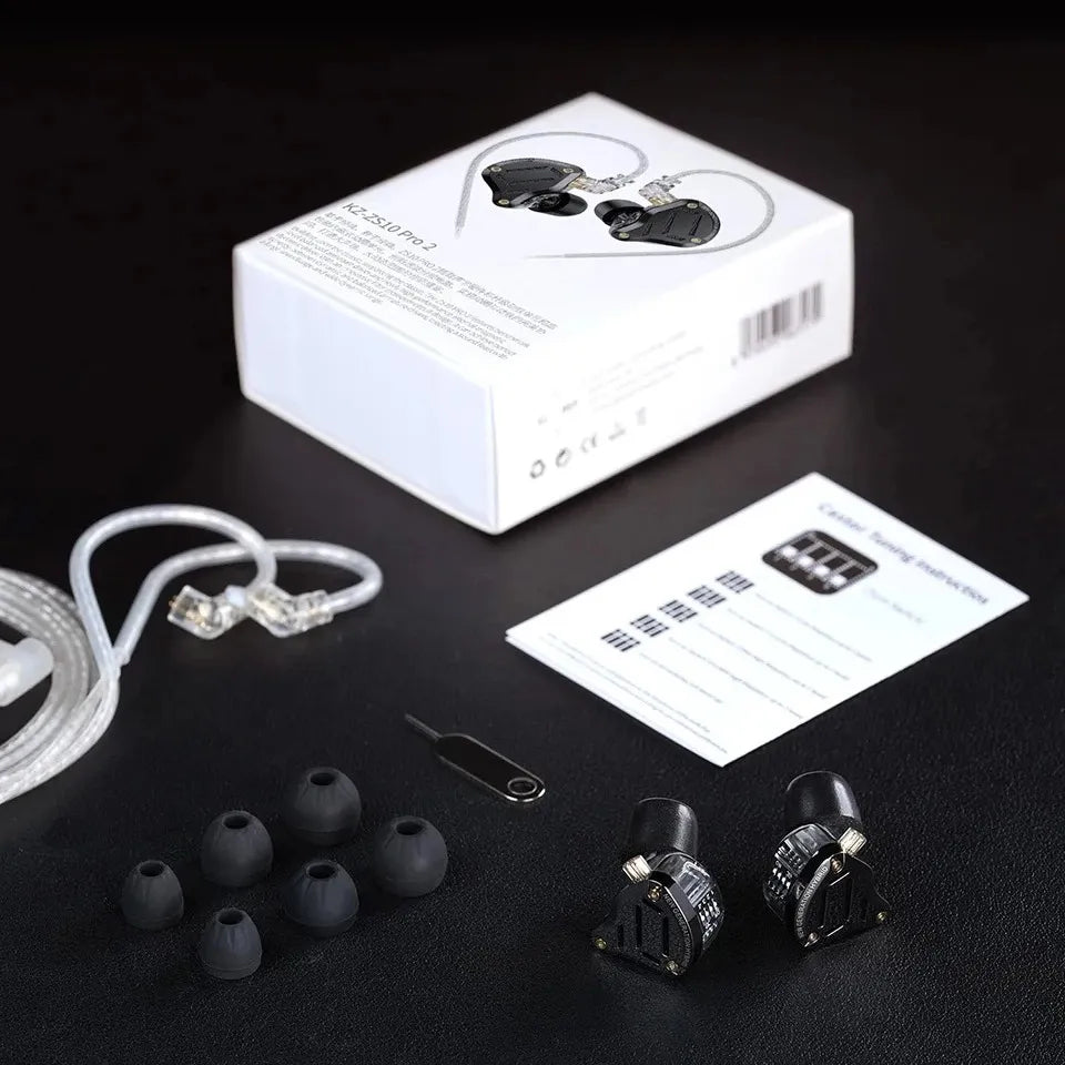 KZ Auriculares ZS10 Pro 2 In ear Monitores Sin Microfono Color Negro