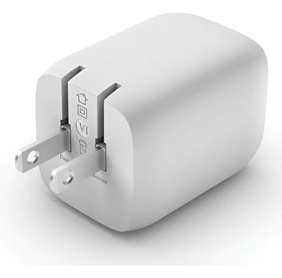 Cargador Pared Dual Belkin Usbc 65w Color Blanco