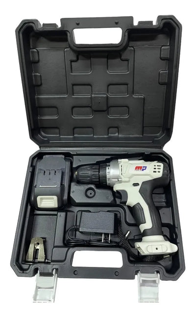 Taladro Inalambrico Mptools 3/8 Percutor 12v Profesional - Blanco