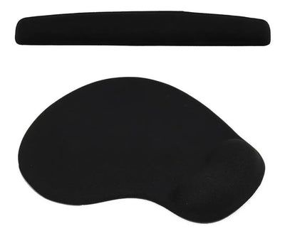 Practico Combo Descansa Brazo - Pad Mouse En Gel Negro