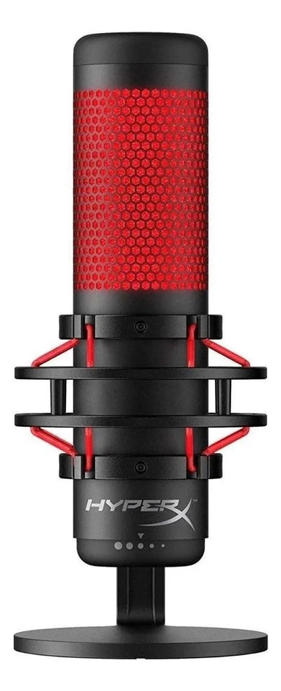 Micrófono HyperX Quadcast 4P5P6AA Condensador Bidireccional color negroS