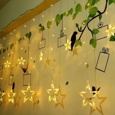 Instalación Luces Led Estrella Decoración Navideña Cálida 1#