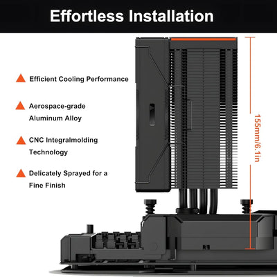 Disipador Pccooler Rz400 V2 Negro 240w Serie Cps Amd - Intel