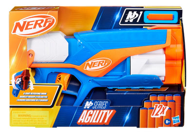 Lanzador Nerf N Series Agility 12 Dardos Color Multicolor