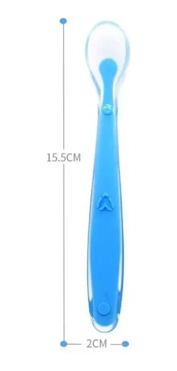 Cuchara Para Bebes Silicona X2u Color Verde